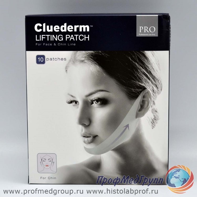 Маска-лифтинг на тканевой основе для контурирования овала лица Cluederm (1 упаковка - 10 шт)